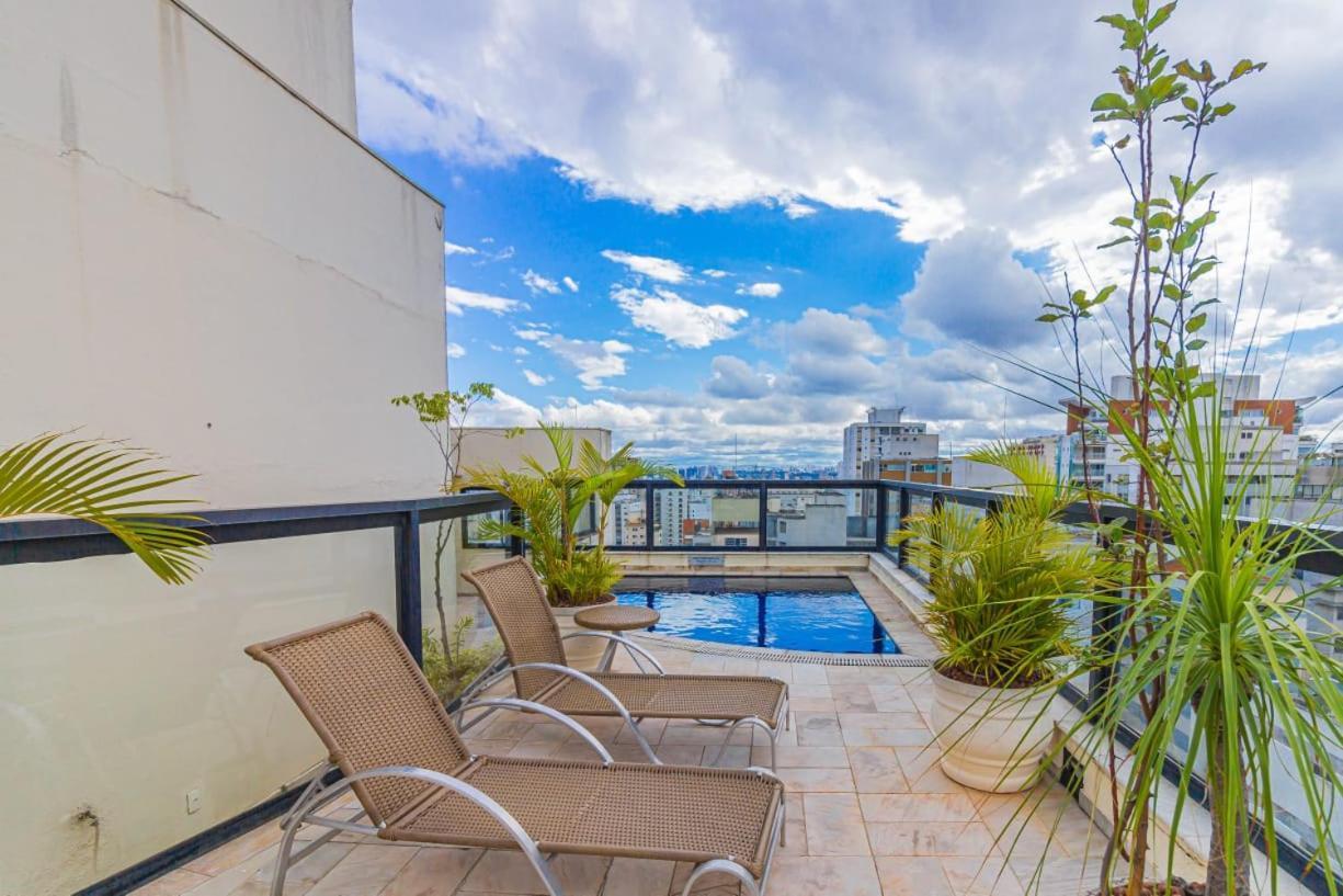Flat - Rua Bela Cintra Hotell São Paulo Exteriör bild